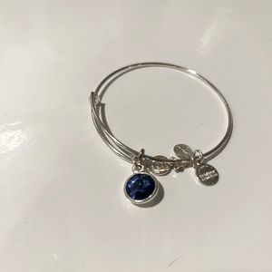 Alex and Ani sapphire bracelet